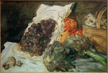 Still Life with Grapes and Artichokes